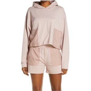 Outdoor Voices  Beach Tree Pullover Hoodie Size Small Pink Oversize Athleisure